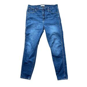 Madewell 10"‎ High-Rise Skinny Jeans Women's Size 32 Denim Cotton Blend Blue